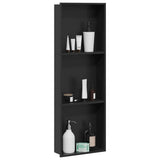 Vidaxl douche niche zwart 90 x 30 x 9,5 cm roestvrij staal