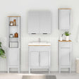 Vidaxl badkamer wandkast floro wit 35 x 30 x 60 cm massief vurenhout