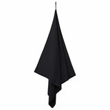 Vidaxl sporthanddoeken 2 pcs zwart 180 x 90 cm polyester en polyamide