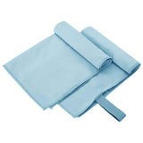 Vidaxl sporthanddoeken 2 pcs blauw 50 x 30 cm polyester en polyamide