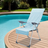 Vidaxl buiten stoel handdoeken 2 pcs blauw 130 x 60 cm