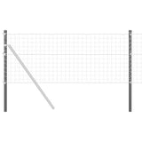 Vidaxl afrasteringspaal 2 pcs grijs 80 cm poedergecoat staal