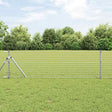 Vidaxl hekpaal 12 st zilver 50 cm poedergecoat staal