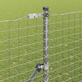 Vidaxl afrasteringspaal 2 pcs zilver poedergecoat staal