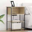 Vidaxl nachtkastje sonoma eiken 55 x 31 x 76 cm bewerkt hout