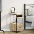 Vidaxl nachtkastje sonoma eiken 60 x 30 x 61 cm bewerkt hout