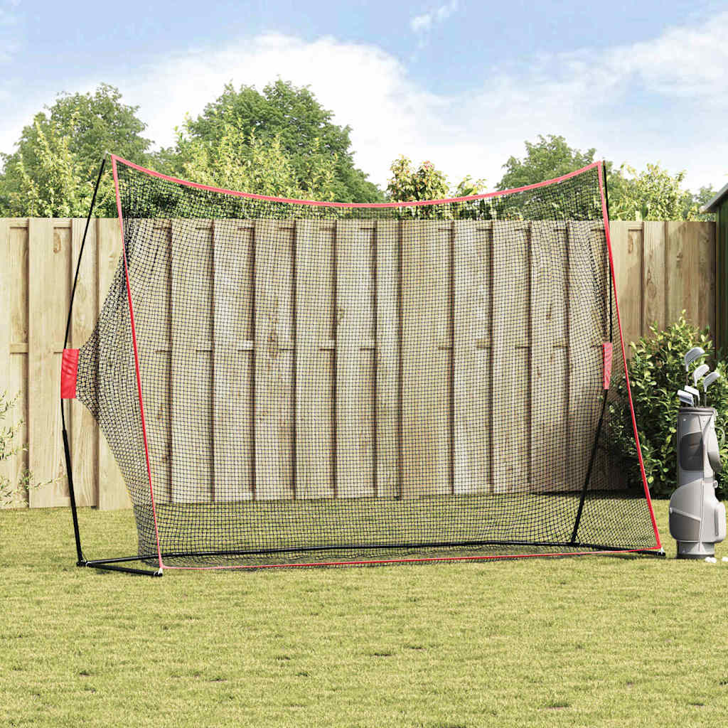 Vidaxl golf trainingshulpmiddel zwart 314 x 92 x 214 cm polyester