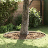Vidaxl tuinrand zilver 450 x 0.05 x 15 cm roestvrij staal