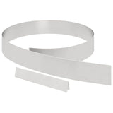 Vidaxl tuinrand zilver 450 x 0.05 x 15 cm roestvrij staal