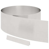 Vidaxl tuinrand zilver 450 x 0.05 x 15 cm roestvrij staal