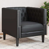 Vidaxl bank zwart 74,5 x 71 x 70,5 cm pvc