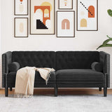 Vidaxl bank zwart 174 x 74,5 x 70,5 cm fluweel
