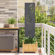 Vidaxl tuin privacy screen antraciet 32 x 140 cm koudgewalst staal