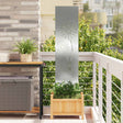 Vidaxl tuin privacy screen zilver 32 x 140 cm gegalvaniseerd staal