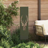 Vidaxl tuin privacy screen olijfgroen 32 x 140 cm koudgewalst staal