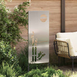 Vidaxl tuin privacy screen zilver 50 x 140 cm gegalvaniseerd staal