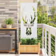 Vidaxl tuin privacy screen wit 50 x 140 cm koudgewalst staal