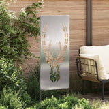 Vidaxl tuin privacy screen zilver 50 x 140 cm roestvrij staal