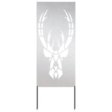 Vidaxl tuin privacy screen zilver 50 x 140 cm roestvrij staal