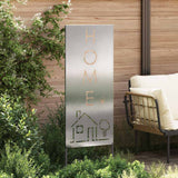 Vidaxl tuin privacy screen fretwerk zilver 50 x 140 cm roestvrij staal