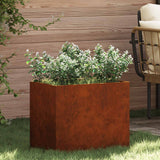Vidaxl plantenbak roestig 50 x 32 x 40 cm cortenstaal