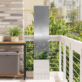 Vidaxl tuin privacy screen zilver 32 x 140 cm gegalvaniseerd staal