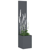 Vidaxl tuin privacy screen antraciet 32 x 140 cm koudgewalst staal
