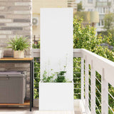 Vidaxl tuin privacy screen wit 50 x 32 x 150 cm koudgewalst staal
