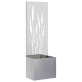 Vidaxl tuin privacy screen fretwerk zilver 50 x 140 cm roestvrij staal
