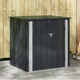 Vidaxl tuinopslagdoos zwart 101,5 x 82 x 100 cm staal