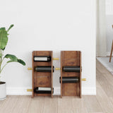 Vidaxl rek bruin 24 x 13 x 54 cm massief mahoniehout