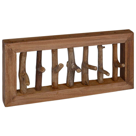 Vidaxl hanger bruin 50 x 11 x 25 cm massief mahoniehout