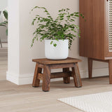 Vidaxl kruk naturel 30 x 20 x 20 cm mahoniehout
