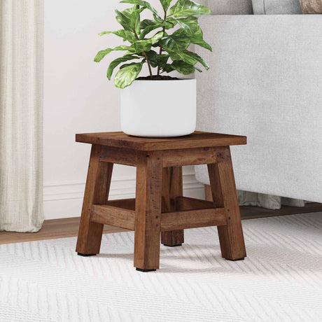 Vidaxl kruk naturel 26 x 26 x 26 cm mahoniehout