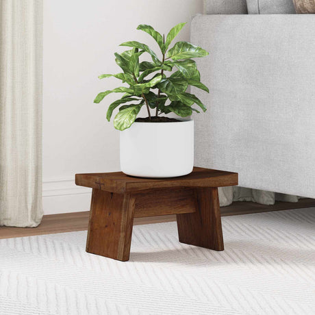 Vidaxl kruk naturel 29 x 20 x 17 cm mahoniehout