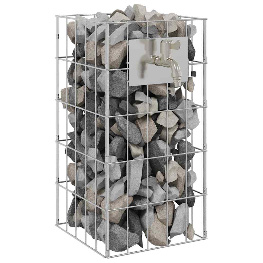 Vidaxl gabion kraan zilver 26 x 25 x 50 cm roestvrij staal