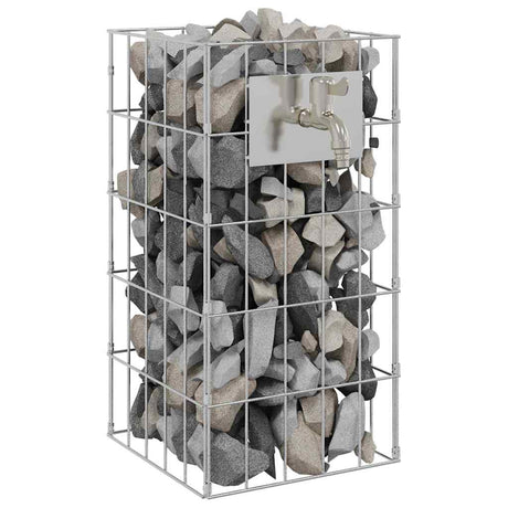 Vidaxl gabion kraan zilver 26 x 25 x 50 cm roestvrij staal