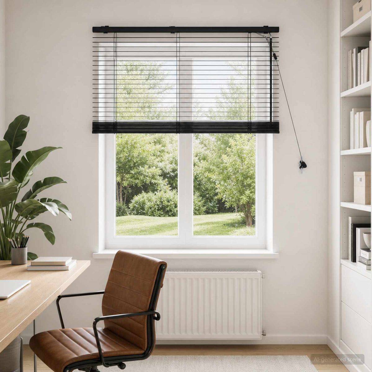Vidaxl venetiaanse jaloezie zwart 100 x 130 cm 35 mm