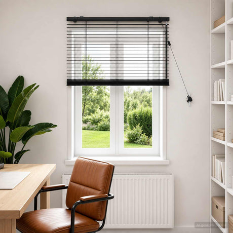 Vidaxl venetiaanse jaloezie zwart 90 x 160 cm 35 mm