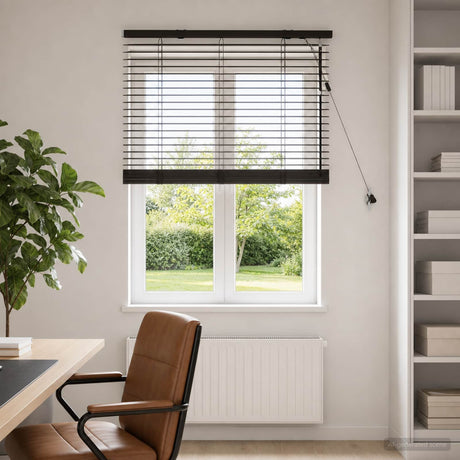 Vidaxl venetiaanse jaloezie donkerbruin 70 x 130 cm 35 mm