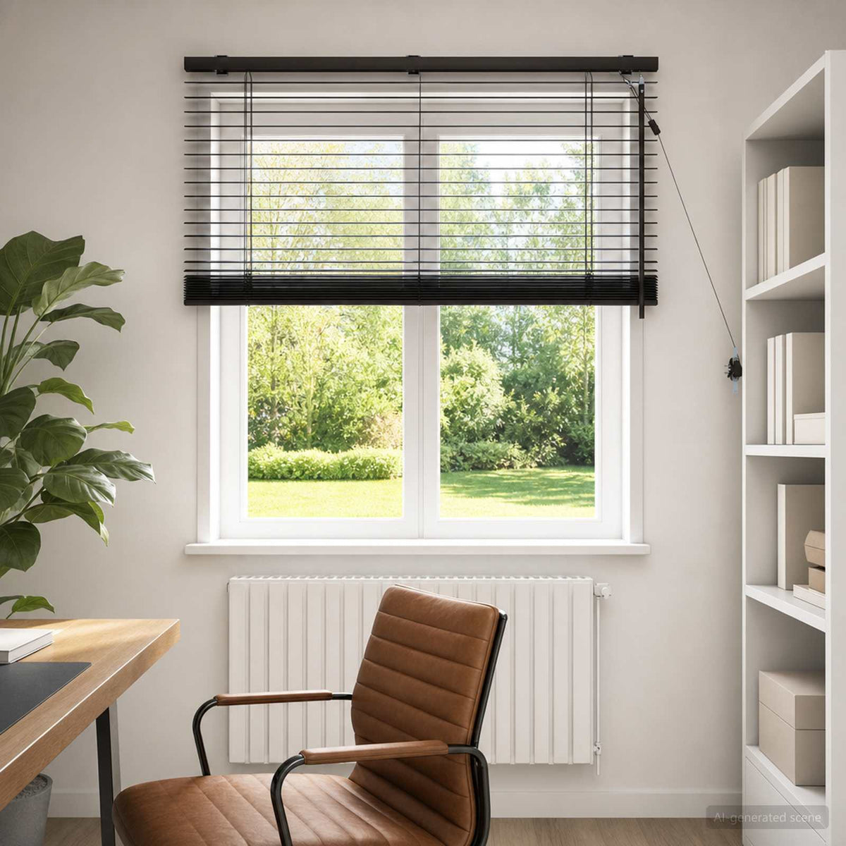 Vidaxl venetiaanse jaloezie donkerbruin 100 x 130 cm 35 mm