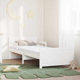 Vidaxl bedframe met uitschuifbaar matras wit 80 x 200 cm