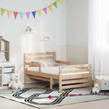 Vidaxl bedframe met uitklapbaar matras bruin 80 x 200 cm