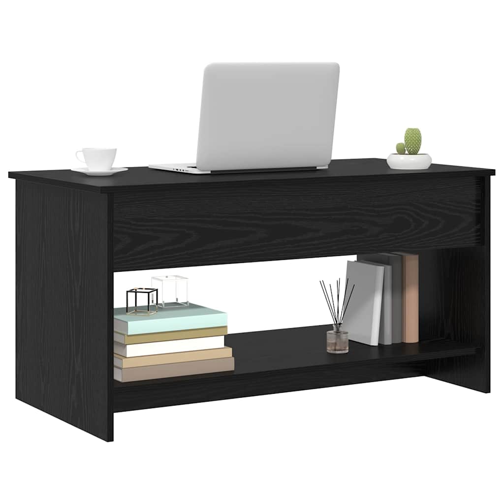 Vidaxl salontafel zwart eiken 80 x 50,5 x 41,5 cm bewerkt hout