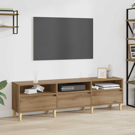 Vidaxl tv-kast 150 x 30 x 45 cm artisan eiken bewerkt hout