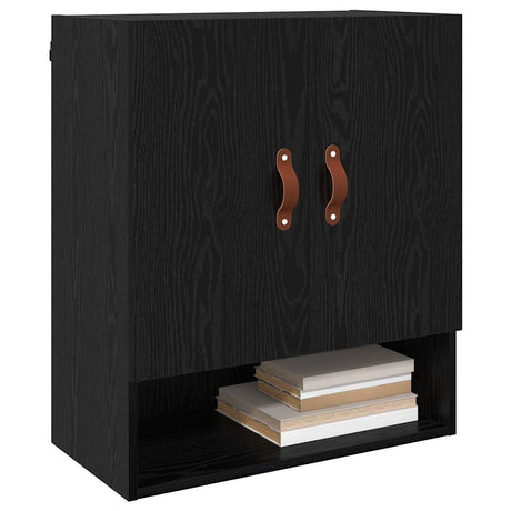 Vidaxl wandkast 60 x 31 x 70 cm bewerkt hout zwart eiken