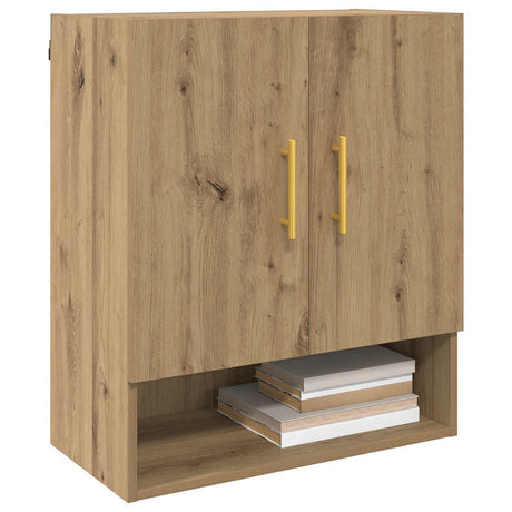 Vidaxl wandkast 60 x 31 x 70 cm bewerkt hout artisanaal eikenkleurig