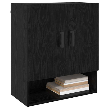 Vidaxl wandkast 60 x 31 x 70 cm bewerkt hout zwart eiken