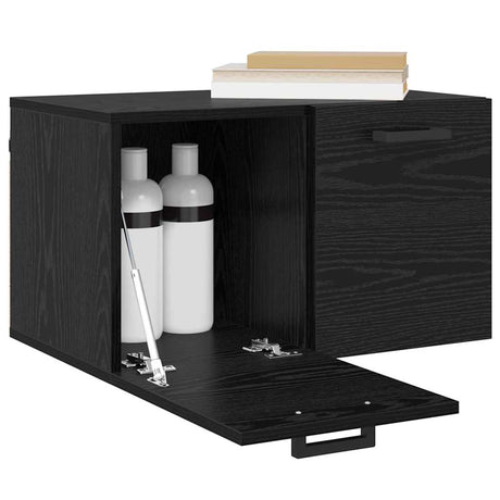 Vidaxl wandkast 60 x 36,5 x 35 cm bewerkt hout zwart eiken