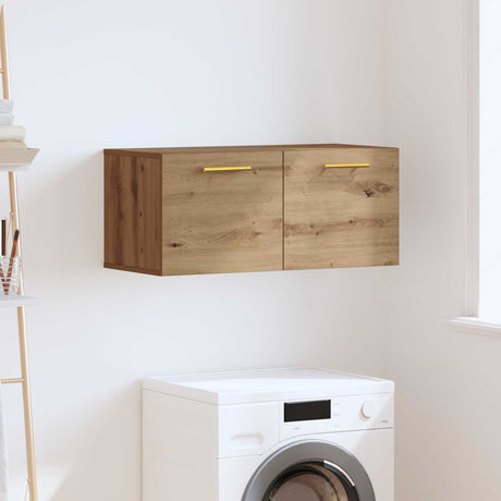 Vidaxl wandkast 80 x 36.5 x 35 cm bewerkt hout artisanaal eikenkleurig